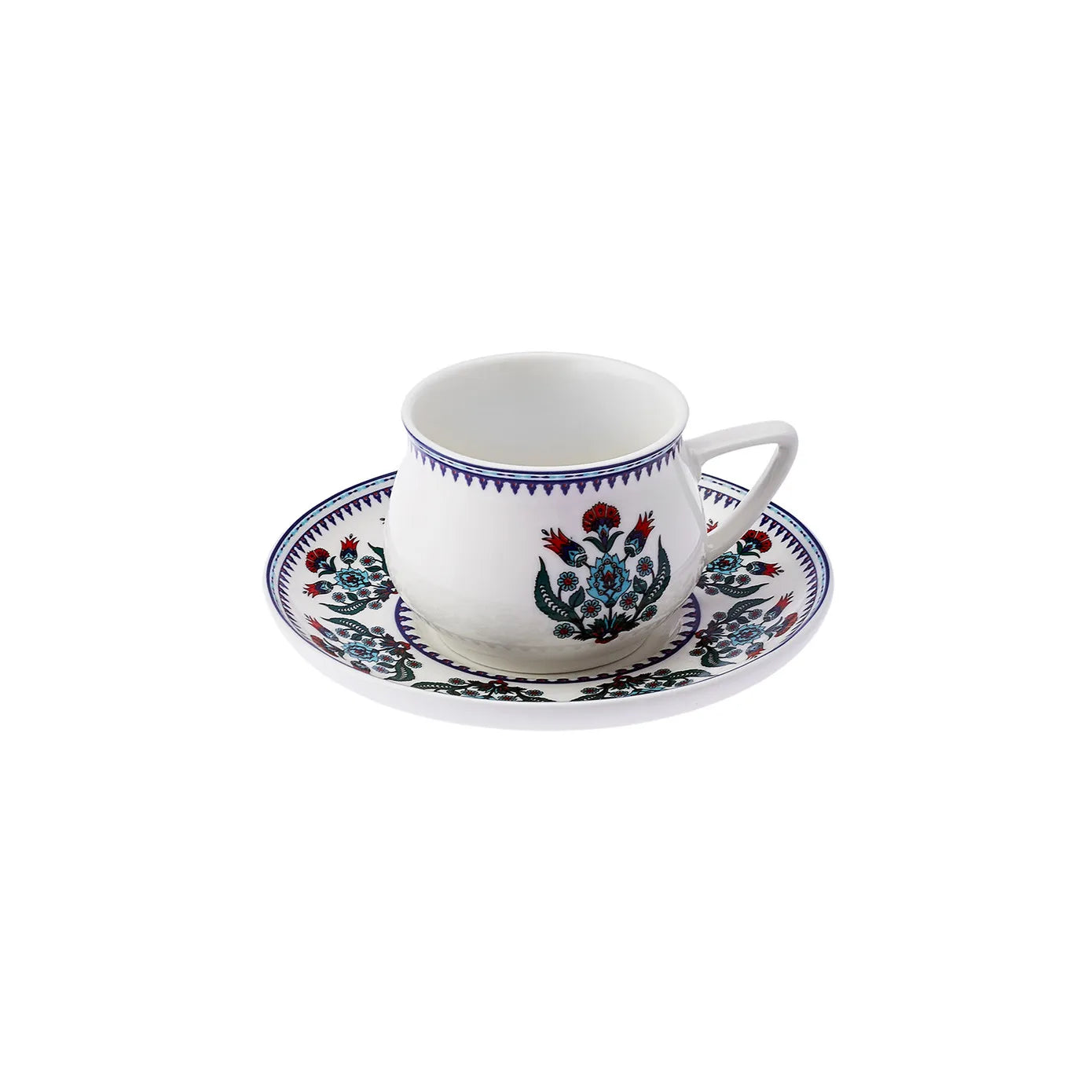 KARACA ÇİNİ Coffee Cup Set 90 ml – 6 Ottoman Style KARACA ÇİNİ Coffee Cup Set 90 ml – 6 Ottoman Style