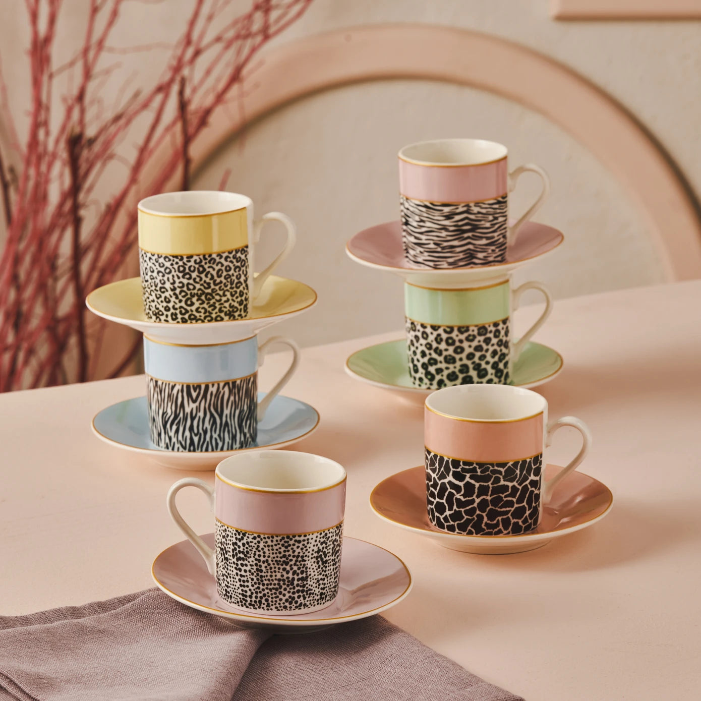 KARACA BALİ 80 ml Coffee Cup Set of 6 – Elegant Design KARACA BALİ 80 ml Coffee Cup Set of 6 – Elegant Design