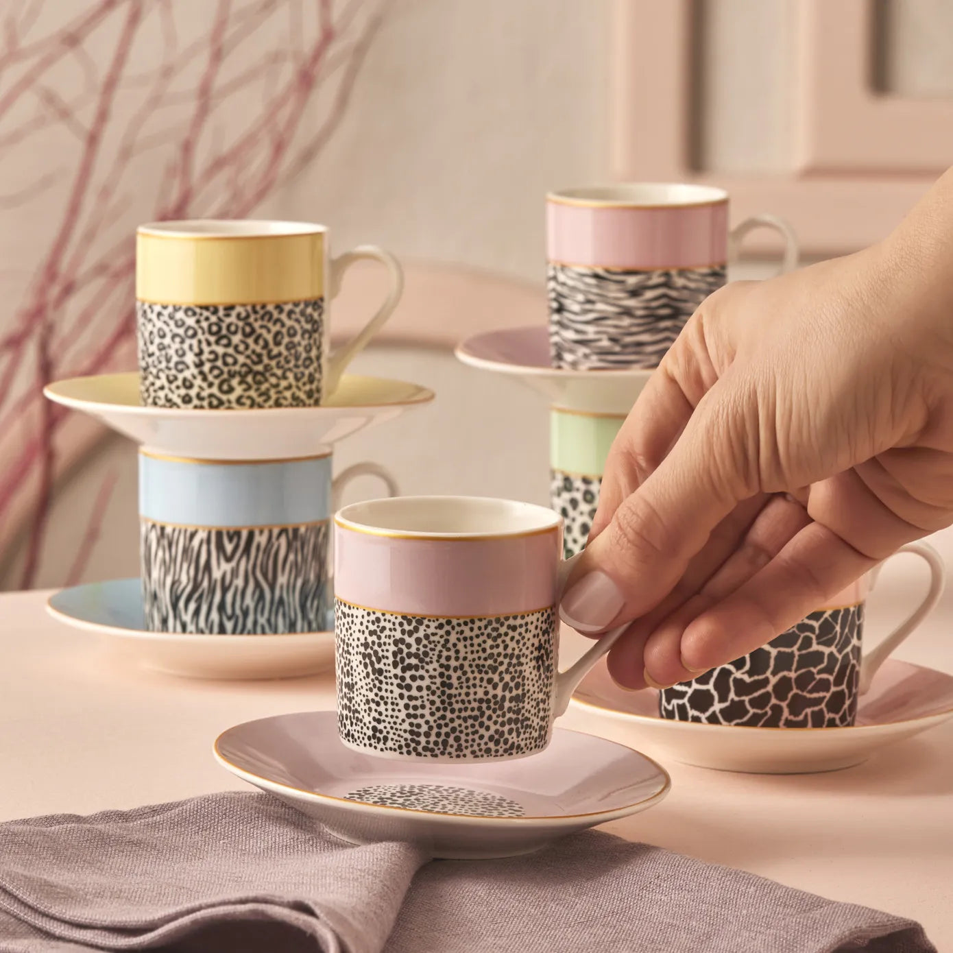 KARACA BALİ 80 ml Coffee Cup Set of 6 – Elegant Design KARACA BALİ 80 ml Coffee Cup Set of 6 – Elegant Design