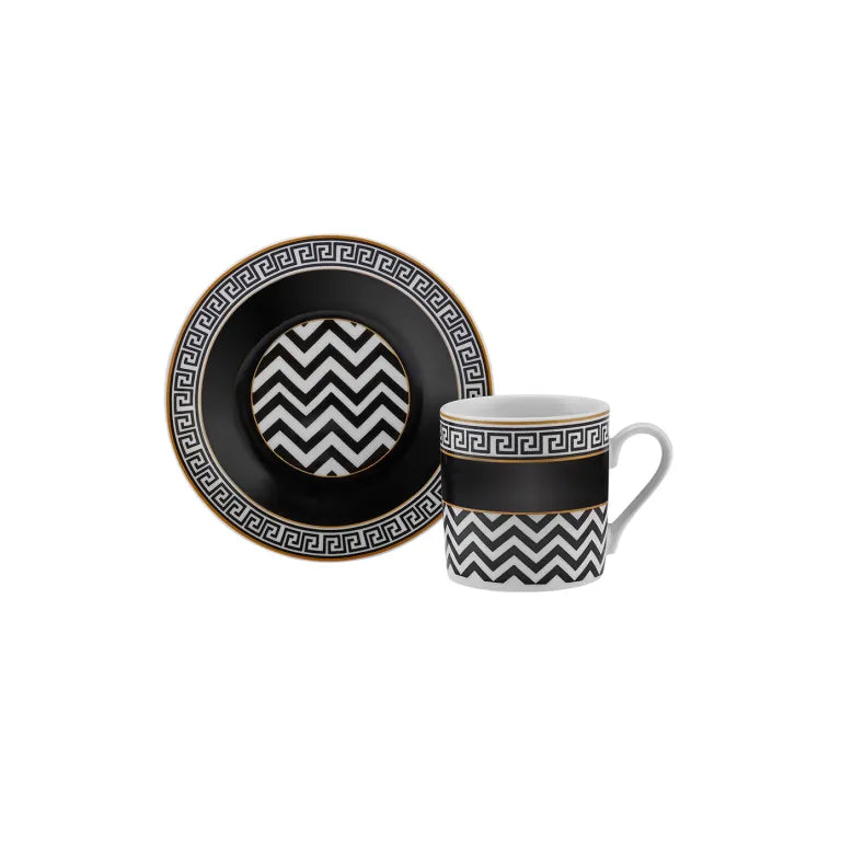 Karaca Helen 6-Piece 80ml Coffee Cup Set Karaca Helen 6-Piece 80ml Coffee Cup Set