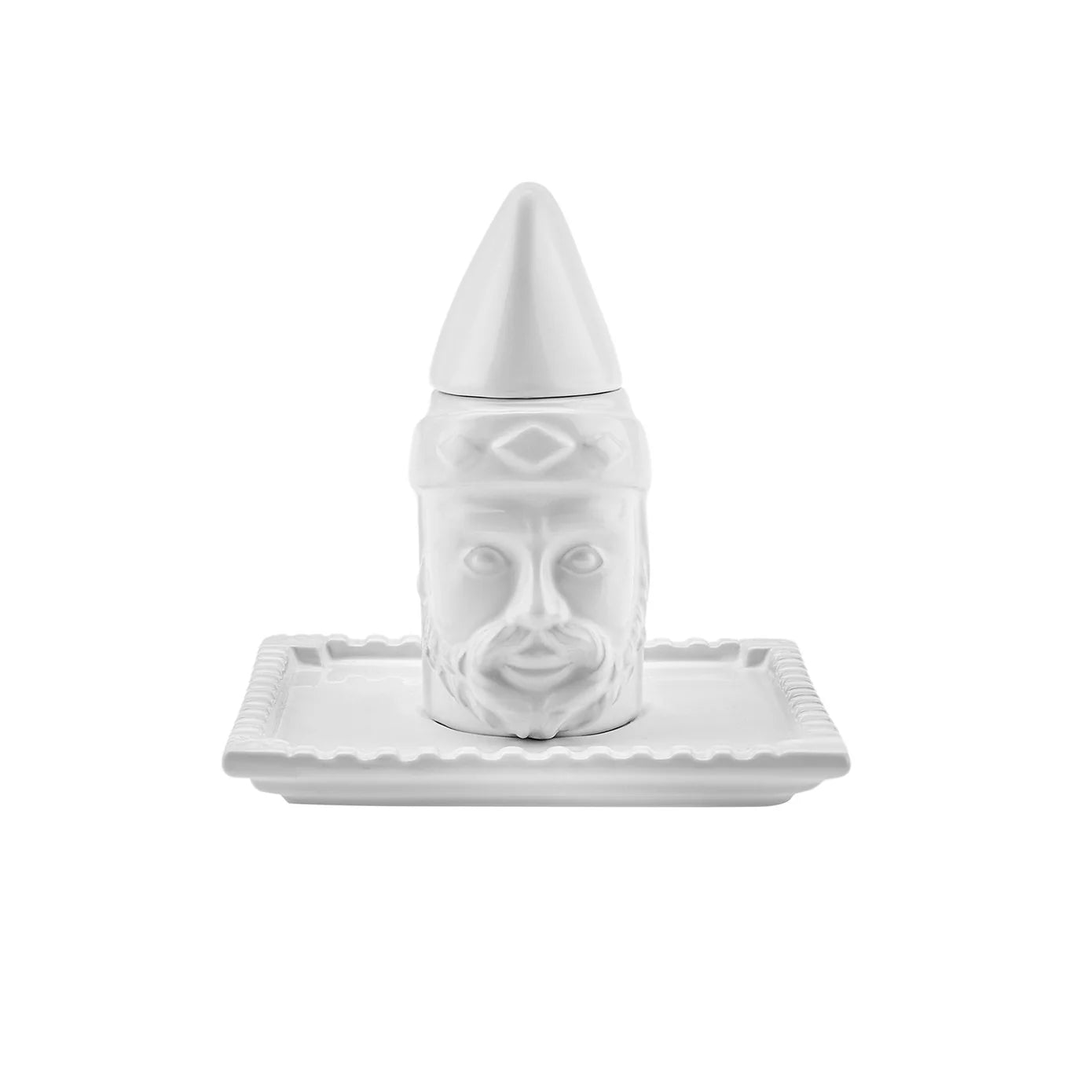 Karaca Nemrut 6-Piece Turkish Coffee Set 80ml White Ceramic Karaca Nemrut 6-Piece Turkish Coffee Set 80ml White Ceramic