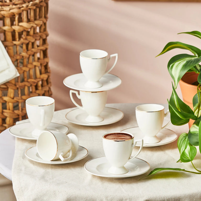 KARACA BOYOZ 85 ml Coffee Cup Set of 6 – Stylish Design KARACA BOYOZ 85 ml Coffee Cup Set of 6 – Stylish Design