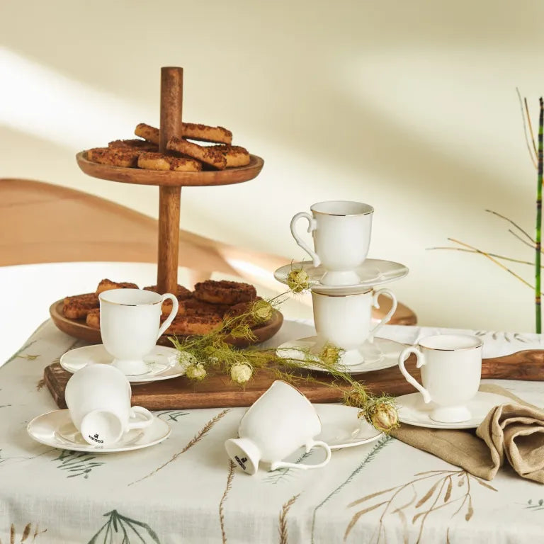 Karaca Alin 6-Person Coffee Cup Set, 85 ml Karaca Alin 6-Person Coffee Cup Set, 85 ml