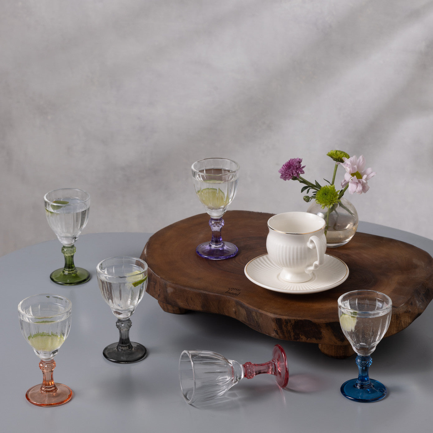 Karaca Ronda Renkli 6-Piece Coffee Side Glass Set Karaca Ronda Renkli 6-Piece Coffee Side Glass Set