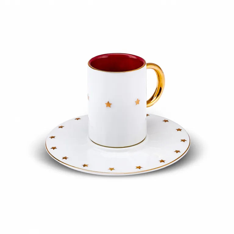 Karaca Cumhuriyet Espresso Set for 2, Elegant Design Karaca Cumhuriyet Espresso Set for 2, Elegant Design