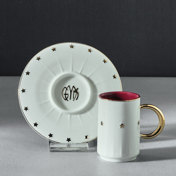 Karaca Cumhuriyet Espresso Set for 2, Elegant Design Karaca Cumhuriyet Espresso Set for 2, Elegant Design