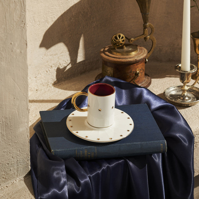 Karaca Cumhuriyet Espresso Set for 2, Elegant Design Karaca Cumhuriyet Espresso Set for 2, Elegant Design