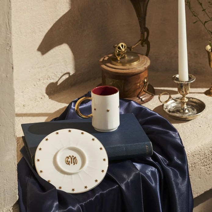 Karaca Cumhuriyet Espresso Set for 2, Elegant Design Karaca Cumhuriyet Espresso Set for 2, Elegant Design