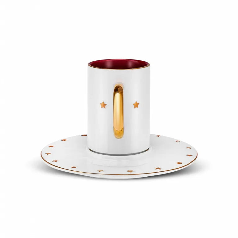 Karaca Cumhuriyet Espresso Set for 2, Elegant Design Karaca Cumhuriyet Espresso Set for 2, Elegant Design