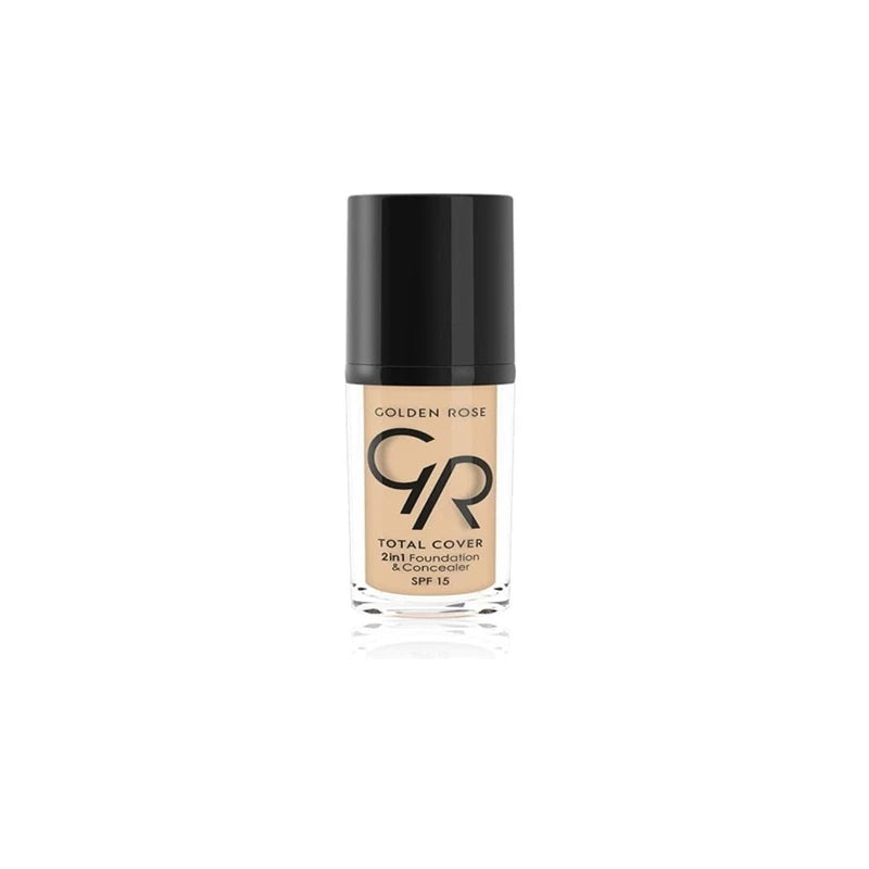 Golden Rose Total Cover 2in1 Foundation & Concealer No: 01 – Full Coverage Golden Rose Total Cover 2in1 Foundation & Concealer No: 01 – Full Coverage