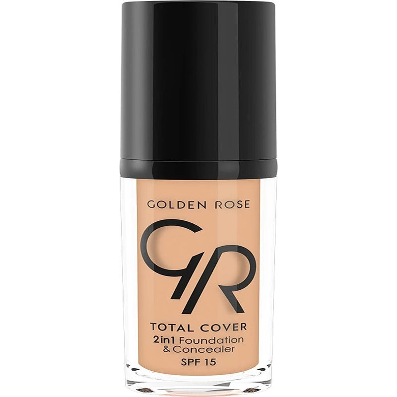 Golden Rose Total Cover 2in1 Foundation & Concealer No: 03 – Full Coverage Golden Rose Total Cover 2in1 Foundation & Concealer No: 03 – Full Coverage