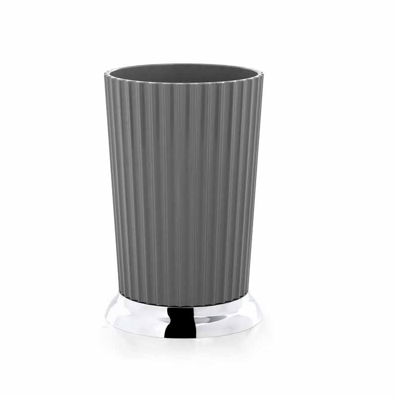 Primanova Nely Toothbrush Holder – Gray, Elegant Turkish Design
