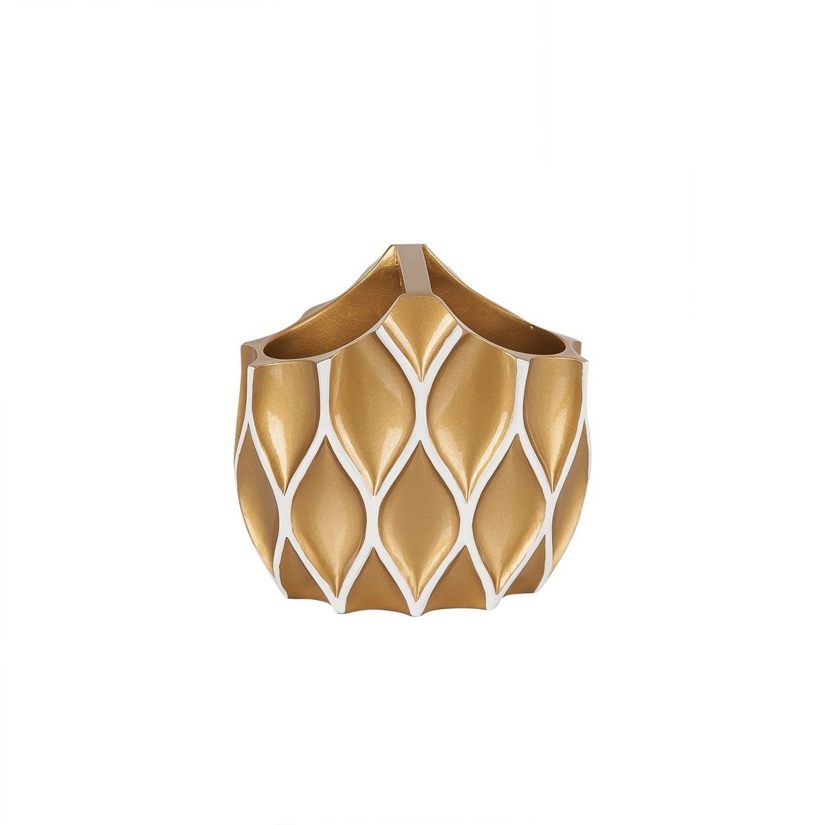 Primanova Henry Toothbrush Holder - Polyresin - Gold Primanova Henry Toothbrush Holder - Polyresin - Gold