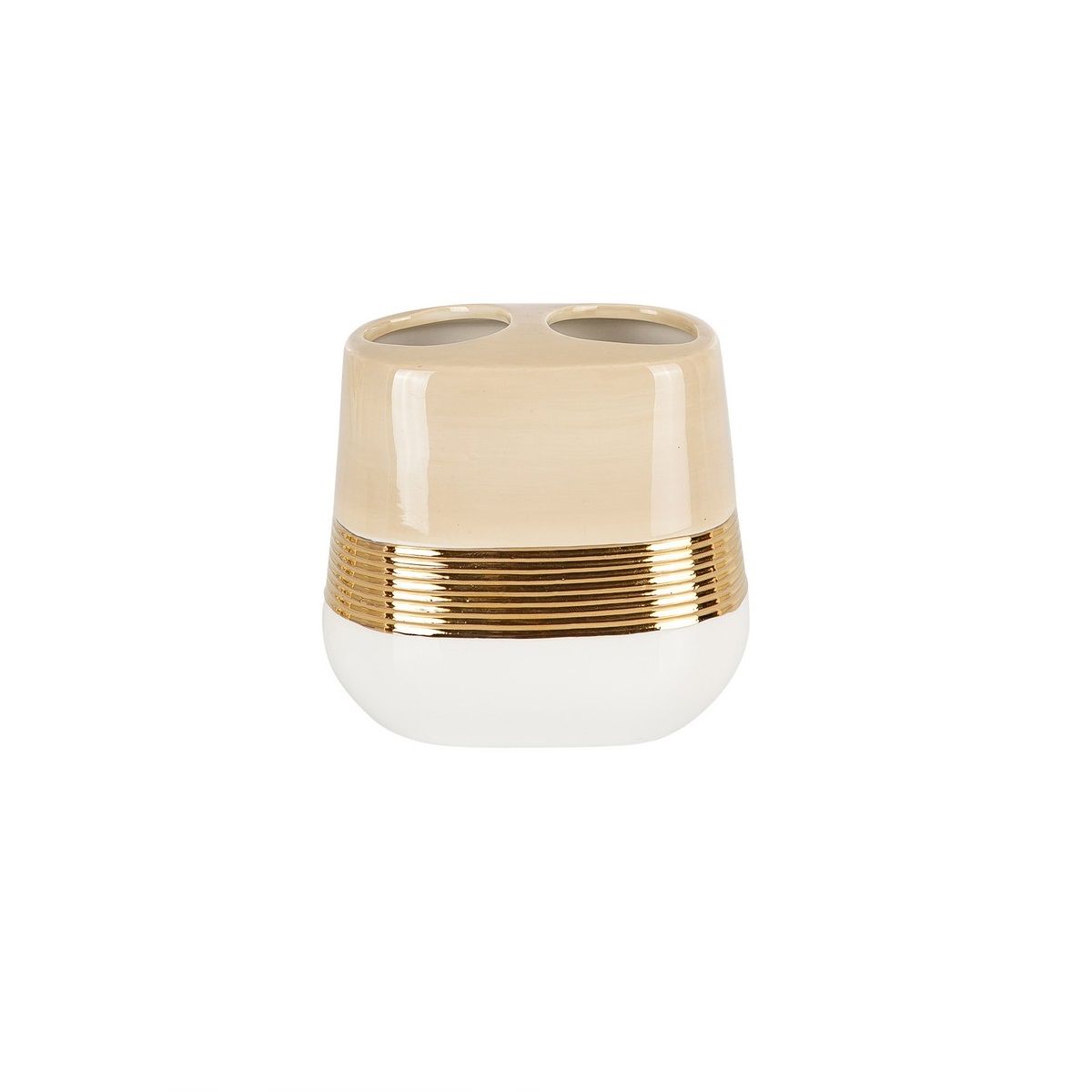 Primanova Lucas Toothbrush Holder - Ceramic - Beige Primanova Lucas Toothbrush Holder - Ceramic - Beige