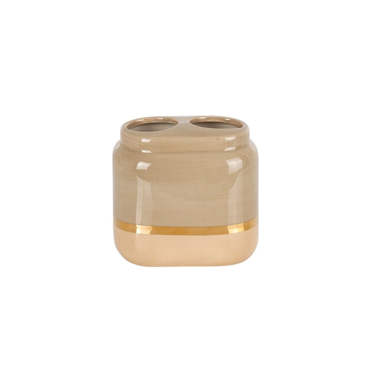 Primanova Pita Toothbrush Holder - Ceramic - Beige Primanova Pita Toothbrush Holder - Ceramic - Beige