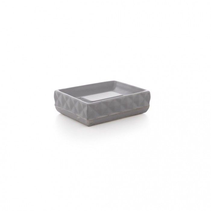 Primanova Nero Soap Dish Gray – Elegant Ceramic Design Primanova Nero Soap Dish Gray – Elegant Ceramic Design