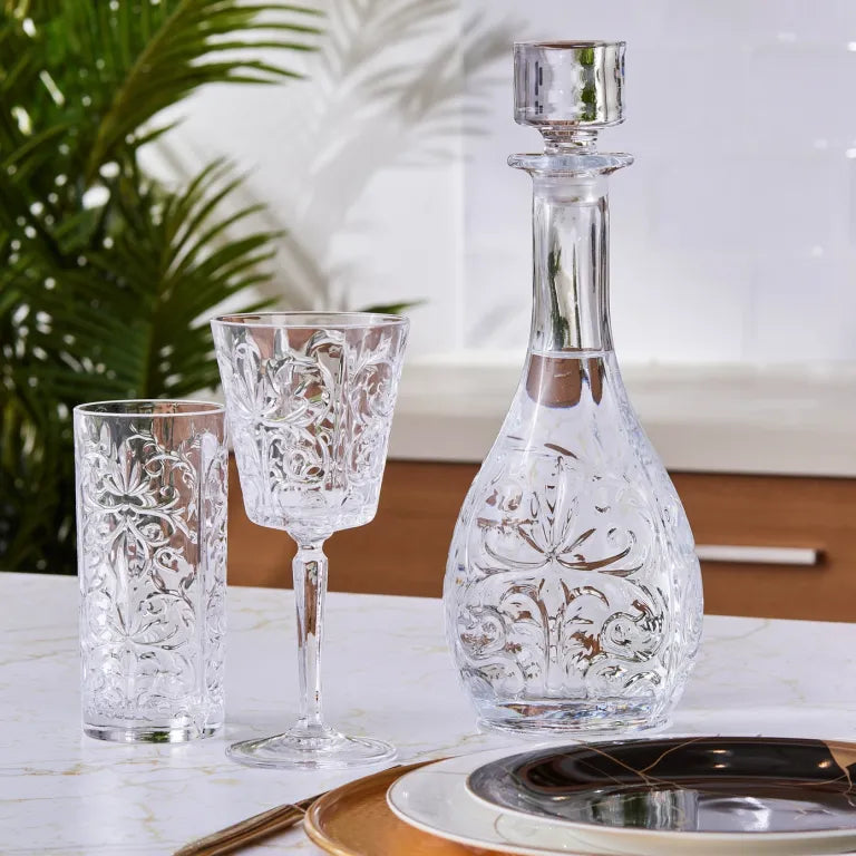 KARACA ROME RCR 25-Piece Glass Set – Crystal Elegance KARACA ROME RCR 25-Piece Glass Set – Crystal Elegance