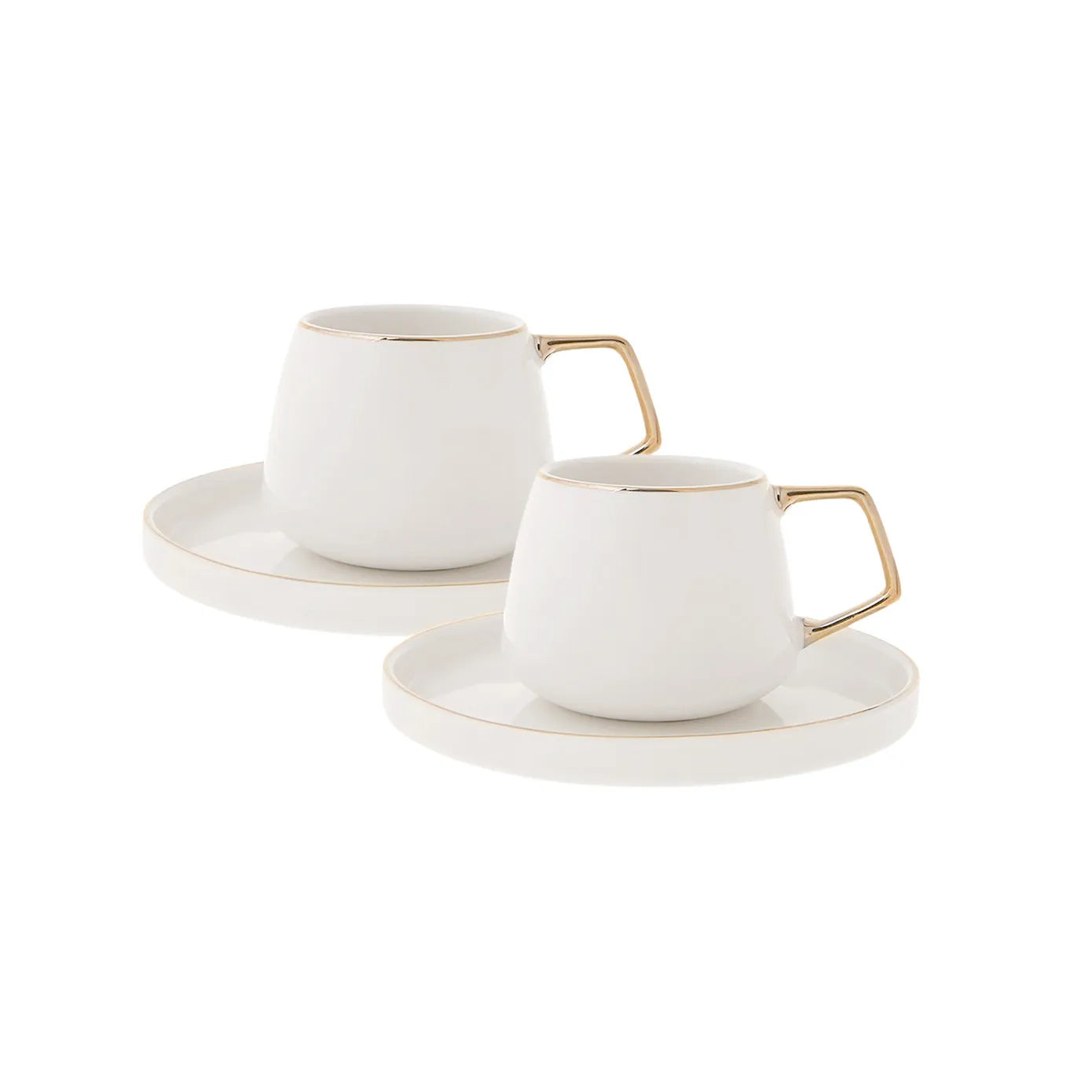 Karaca Streamline Saturn 2-Person Gold Coffee Set Karaca Streamline Saturn 2-Person Gold Coffee Set