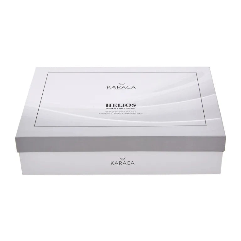 Karaca Helios White 6-Person Coffee Cup Set Karaca Helios White 6-Person Coffee Cup Set