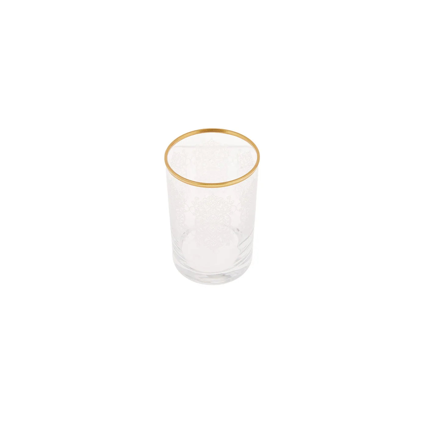 KARACA NIHAL 6-Piece Coffee Side Glass Set – Gold KARACA NIHAL 6-Piece Coffee Side Glass Set – Gold
