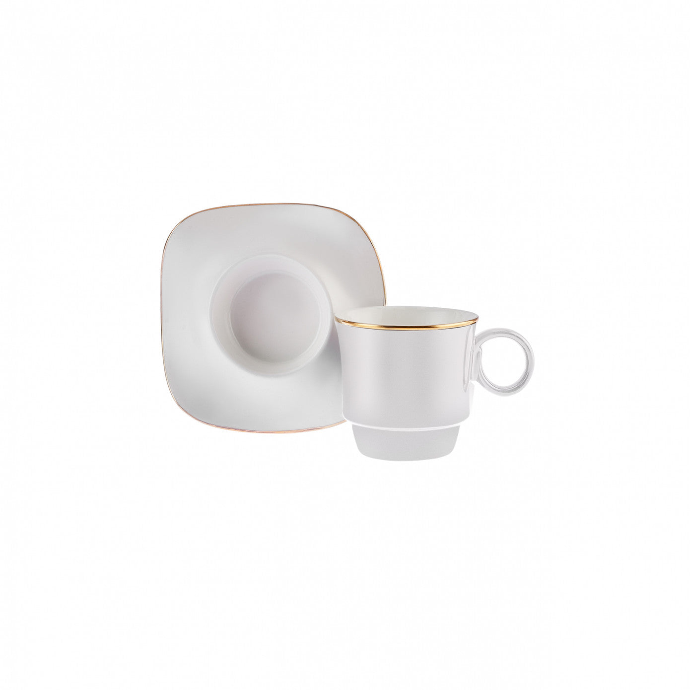 Karaca Torba 6-Person Coffee Cup Set, 90ml, White Karaca Torba 6-Person Coffee Cup Set, 90ml, White