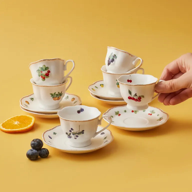 Karaca Nostalji Coffee Cups Set of 6 – Classic Karaca Nostalji Coffee Cups Set of 6 – Classic