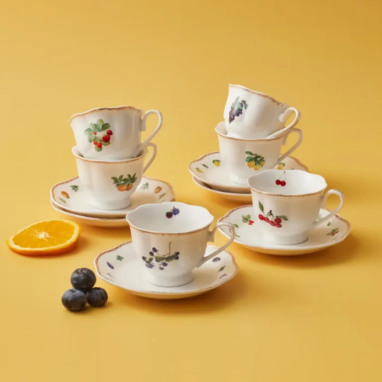 Karaca Nostalji Coffee Cups Set of 6 – Classic Karaca Nostalji Coffee Cups Set of 6 – Classic