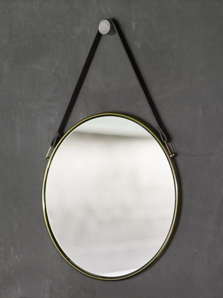 Aquanova Thymo Hanging Mirror – Gold