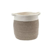 Aquanova Osman 30×30 cm Storage Basket – Beige & White