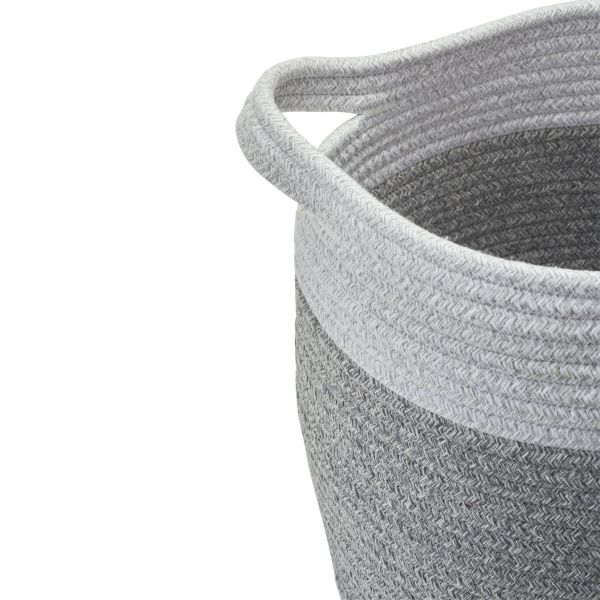 Aquanova Osman 100L Laundry Basket – Gray & White