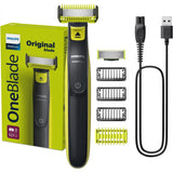 ماكينة الحلاقة المقاومة للماء Philips OneBlade – للتشذيب والحلاقة والعناية بالمظهر