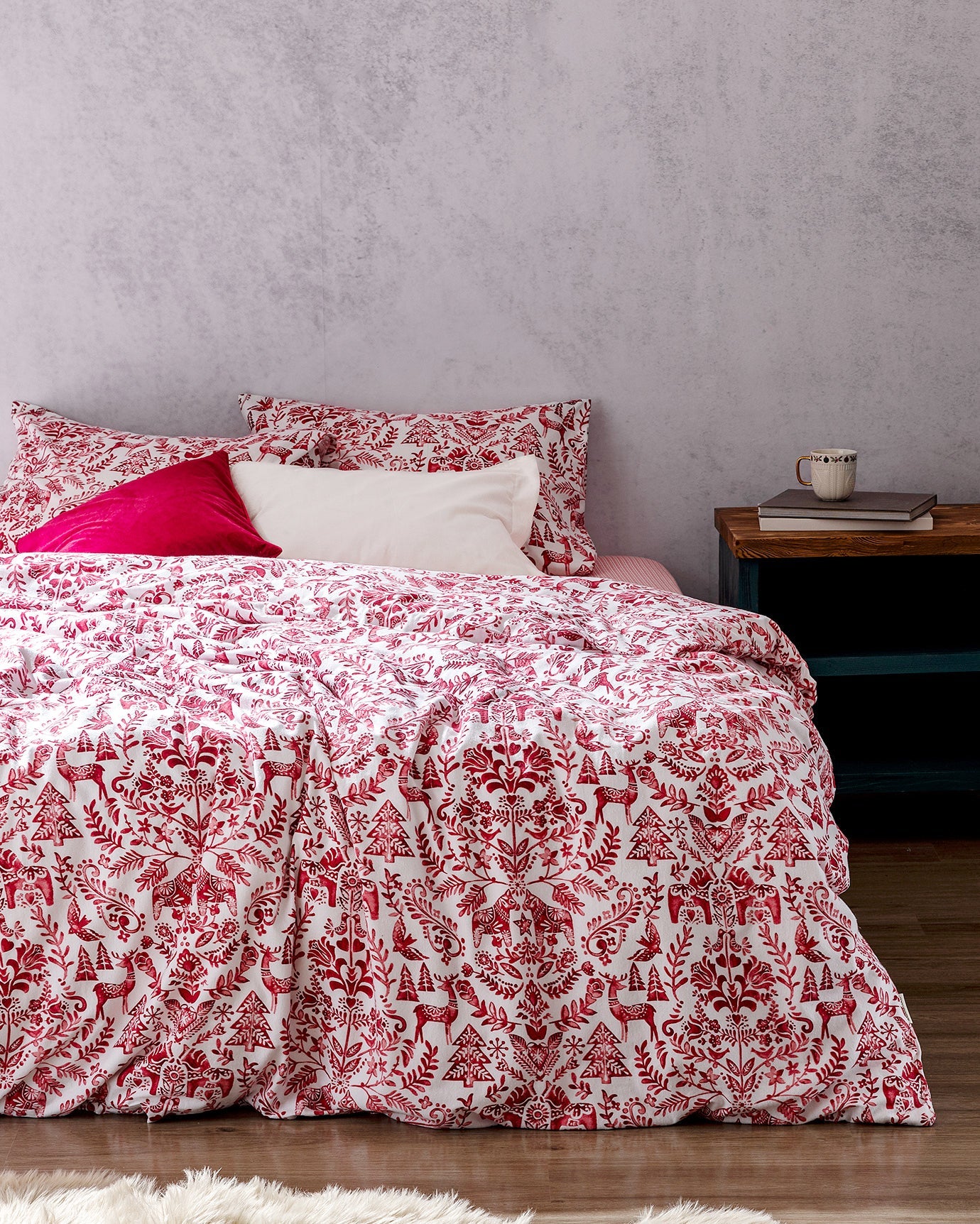 Edmon Double Size Flannel Duvet Cover Set - Madame Coco JO