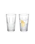 Madame Coco Calisto 4-Piece Water Glass Set by – Graceful Modern Clear Glass Drinking Glasses to Elevate Any Table Setting