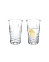 Madame Coco Calisto 4-Piece Water Glass Set by – Graceful Modern Clear Glass Drinking Glasses to Elevate Any Table Setting