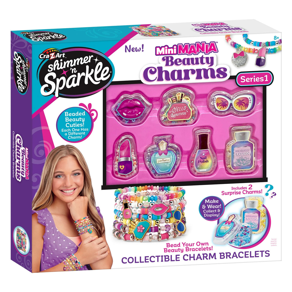 Shimmer 'n Sparkle Mini Mania Beauty Charms Bracelet Maker