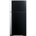 Hitachi R-VG800PJ7 Top Freezer Refrigerator 550L Black Glass | Twin Fan Cooling
