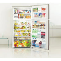 Hitachi Refrigerator 2-Door Stainless Steel 1835mm Height