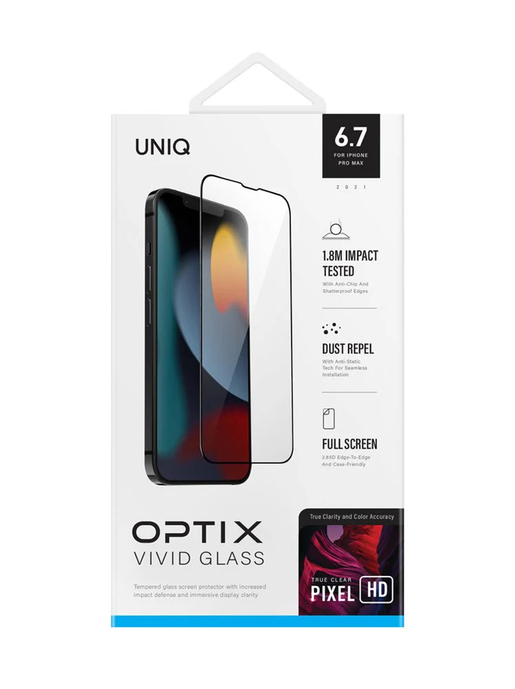 Uniq Optix Vivid Clear iPhone 13 Pro Max Glass Screen Protector