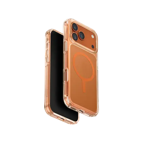 كفر UNIQ LifePro Xtreme لايفون 17 برو MagClick شفّاف/برتقالي
