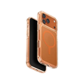 UNIQ Hybrid iPhone 17 Pro Max MagClick Charging LifePro Xtreme (AF) - Frost Clear/Volt Orange