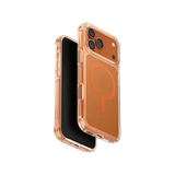 UNIQ Hybrid iPhone 17 Pro Max MagClick Charging LifePro Xtreme (AF) - Frost Clear/Volt Orange
