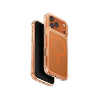 UNIQ Hybrid iPhone 17 Pro Max MagClick Charging LifePro Xtreme (AF) - Frost Clear/Volt Orange