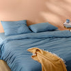 Carla Single Size Fitted Washed  Duvet Cover Set - Madame Coco JO