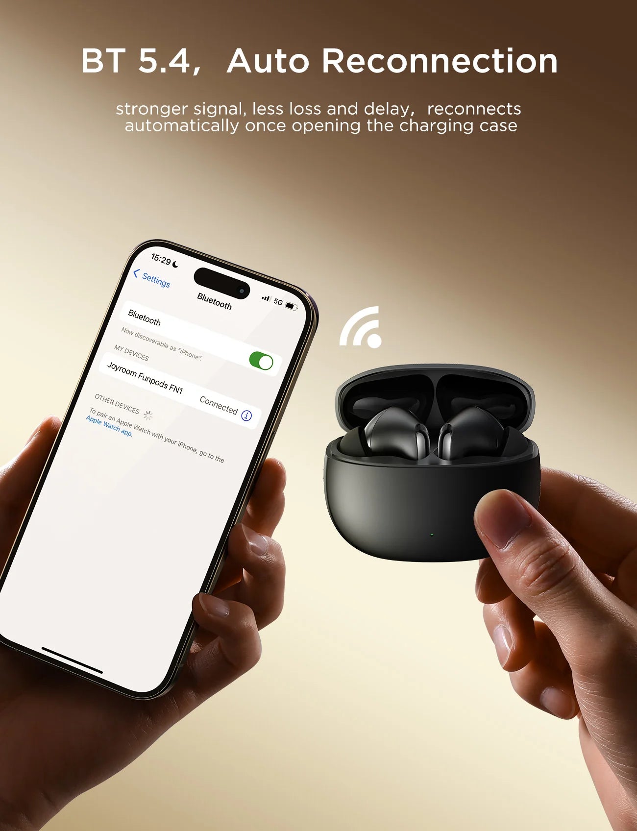 JOYROOM JR-FN1 ANC Earbuds | Wireless, 35h Battery, IP54 JOYROOM JR-FN1 ANC Earbuds | Wireless, 35h Battery, IP54