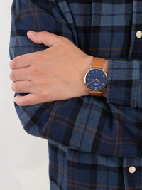 Casio men watch MTP-VT01L-2B2