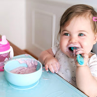 Chicco First Spoon 8M+ Boy Easy & Safe for Self-Feeding - Turquoise