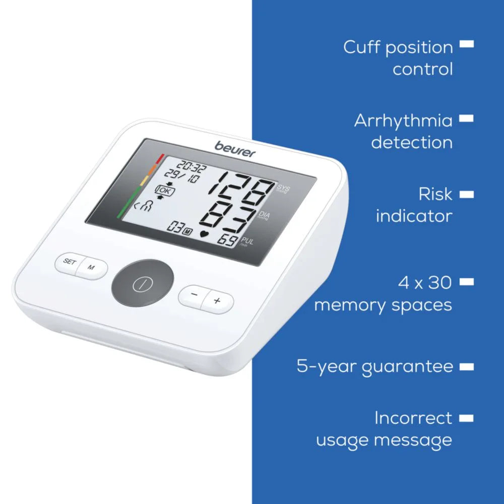 Beurer BM 27 Upper Arm Blood Pressure Monitor with Large Display