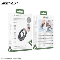 حامل حلقة مغناطيسي ACEFAST E35 لهاتف – لون أسود