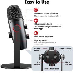 Jmary MC-PW10 Pro Microphone – Clear Audio, Single Point