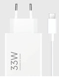 شاحن Xiaomi 33W USB مع كابل Type-C – شحن سريع أبيض